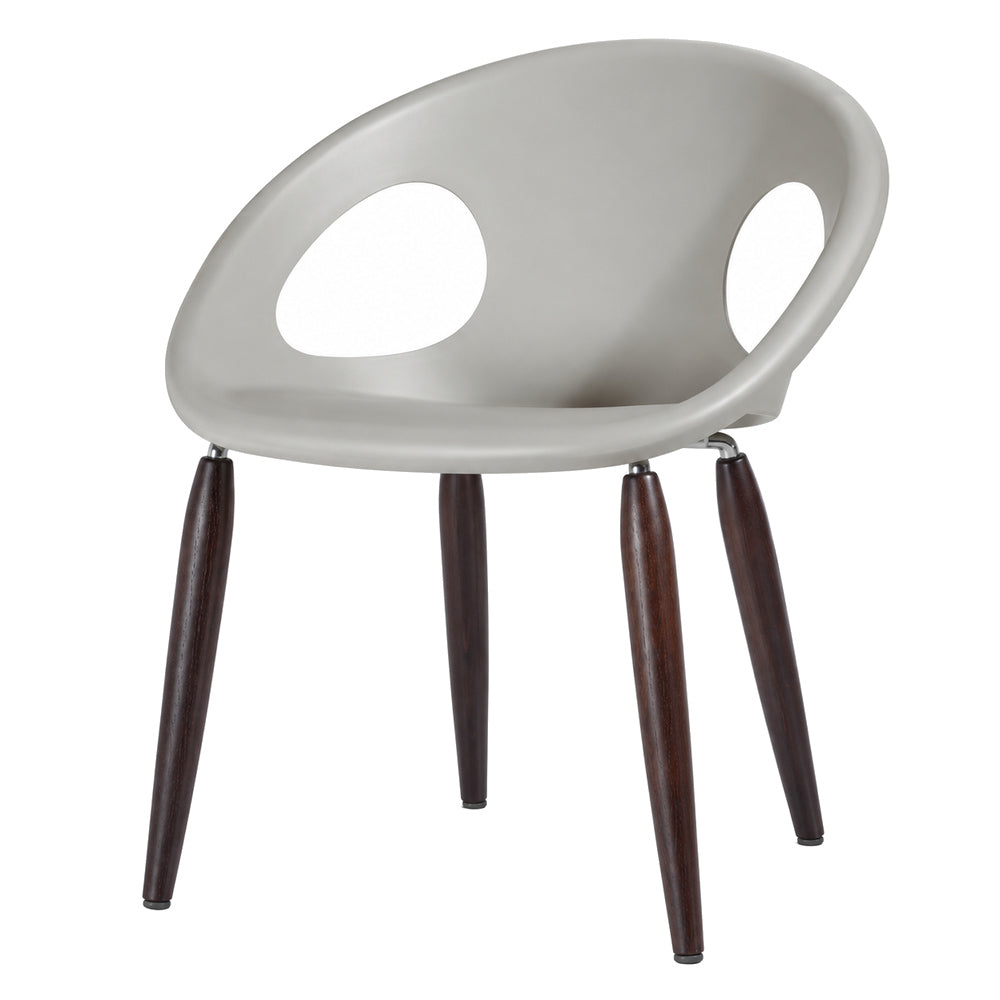 Silla Para Cafetería Reciclable - LABENZE NATURAL DROP 155-15550 - Dovegray - Patas de Madera