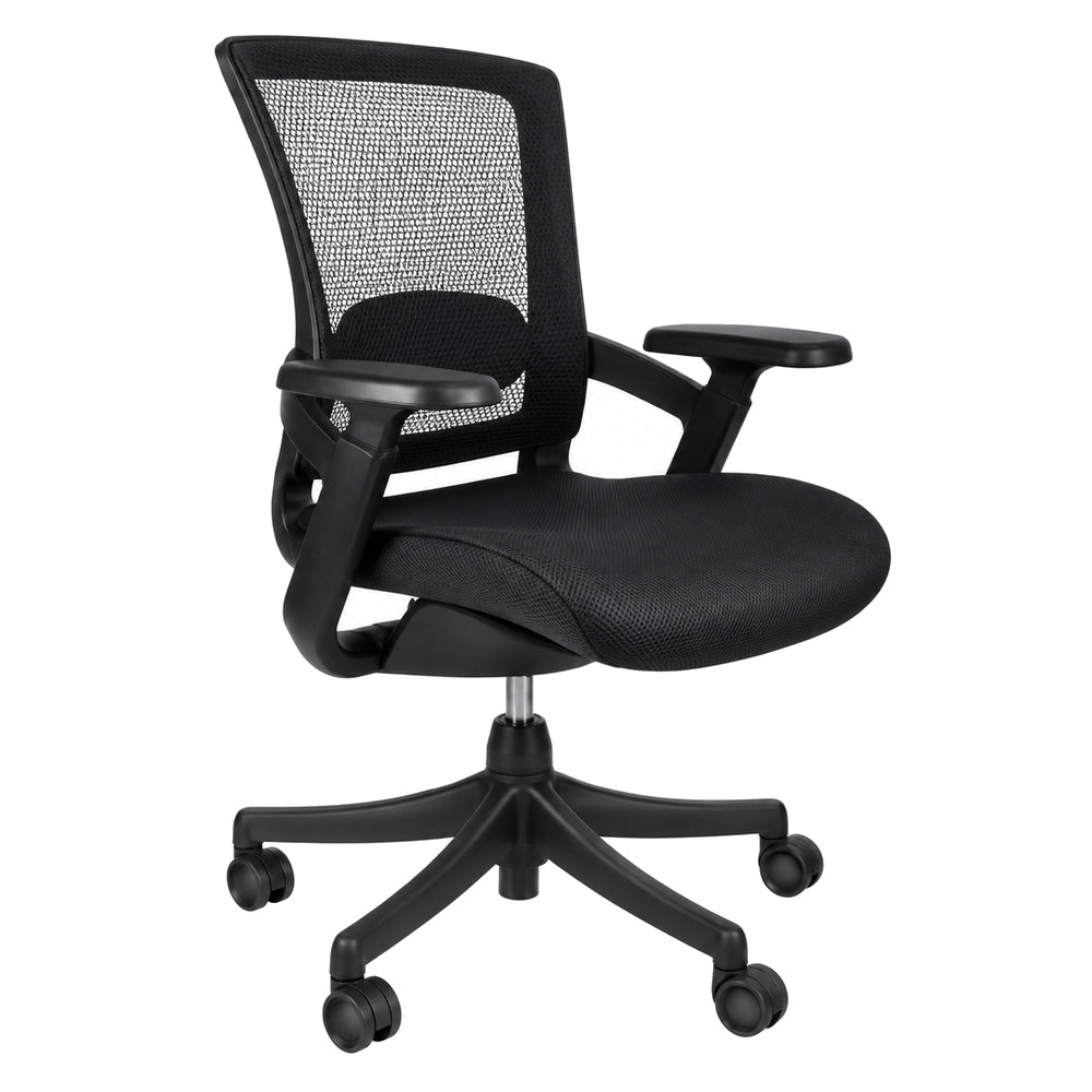 Silla de Oficina Task Skate Estructura Negra - REQUIEZ SKATE RM-9025N/NG 102-09025 - Negro - Mesh Negra Lisa con Base de Nylon