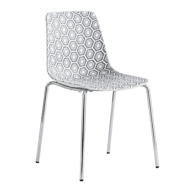 Silla Comercial Bicolor para Restaurante y Cafetería - LABENZE ALHAMBRA silla 155-30000 - Varios Colores - Tecnopolímero Coinyección Bicolor con Base de Acero