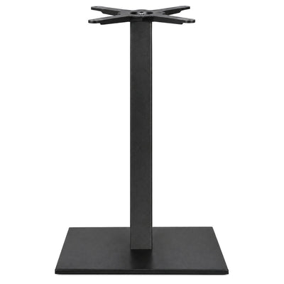 Estructura para Mesa Base Cuadrada 40x40 Altura H109 - LABENZE BASE TIFFANY 160-07031 - Negro - Hierro Fundido con Columna Cuadrada de Acero
