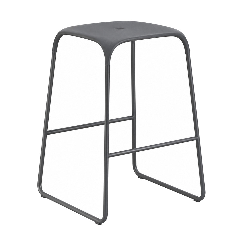 Banco Bajo para Desayunador - INFINITI BOBO - Varios Colores - Estructura Acero y Asiento en Polipropileno
