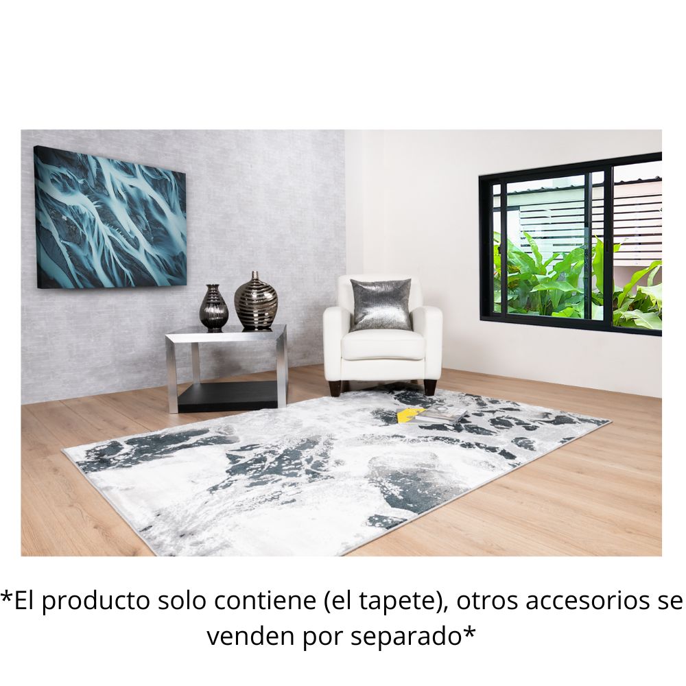 TAPETE LAVIN ARTEMA U6009 | Tapete Decorativo para Recepción Hotel Hogar Departamento Sala | GRIS PLATA | Varias Medidas | Rectangular Circular | Interior