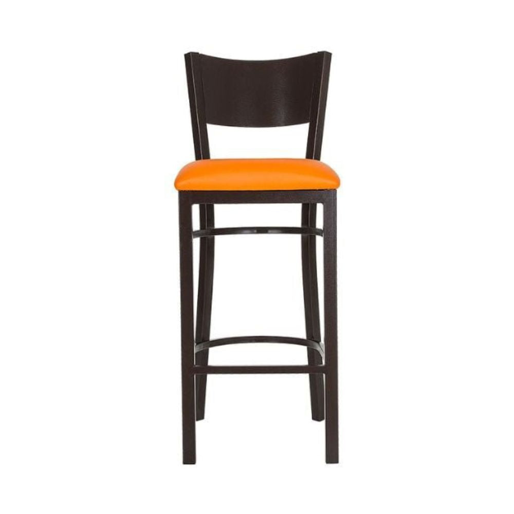 Banco Comercial Para Cafetería - ALBAR AR-185 F - Varios Colores - Asiento Tapizado y Respaldo En Lámina De Acero