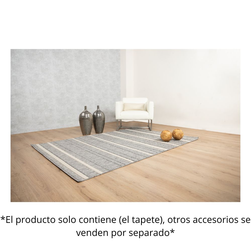 TAPETE LAVIN ARIA T2309 | Tapete Decorativo para Recepción Hotel Hogar Departamento Sala | GRIS CREMA | Varias Medidas | Rectangular | Interior | Hotel Habitación Airbnb Sala Recamara Estudio
