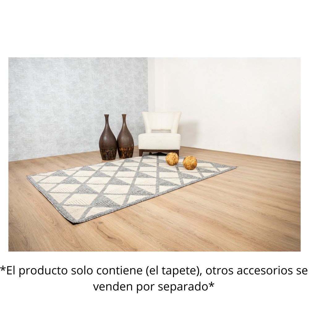 TAPETE LAVIN ARIA T2314 | Tapete Decorativo para Recepción Hotel Hogar Departamento Sala | GRIS CREMA | Varias Medidas | Rectangular | Interior | Hotel Habitación Airbnb Sala Recamara Estudio