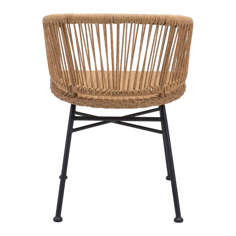 Silla de Comedor | Extructura en Acero | Natural | Tejido Ratán Sintético | Exterior Venta de Sillas para Exterior Terrazas Restaurante Restaurantera Cafeteria Zona de Comida Negocio Comercial Bar Hotelera Hotel Moderna Eventos Moderna NOGAL BEAT ZARAGOZA