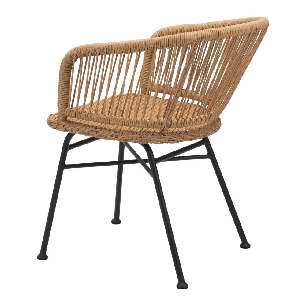 Silla de Comedor | Extructura en Acero | Natural | Tejido Ratán Sintético | Exterior Venta de Sillas para Exterior Terrazas Restaurante Restaurantera Cafeteria Zona de Comida Negocio Comercial Bar Hotelera Hotel Moderna Eventos Moderna NOGAL BEAT ZARAGOZA