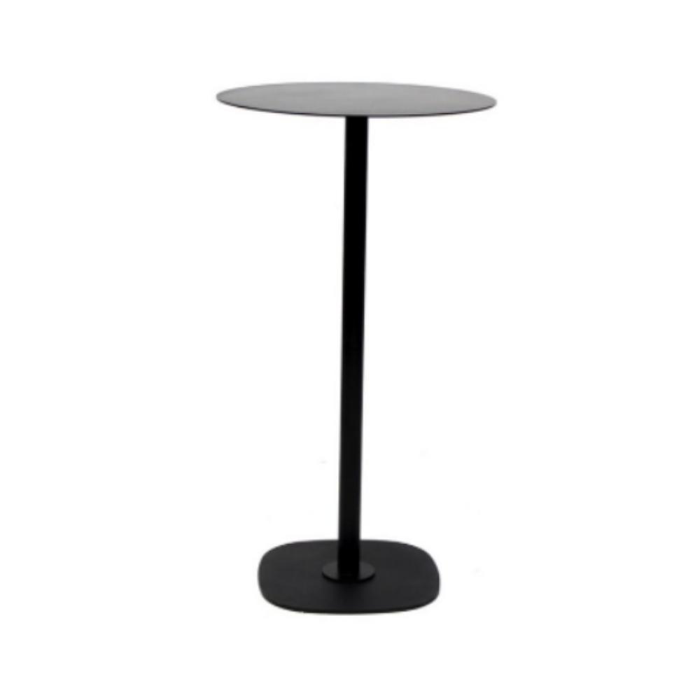 Nogal Beat Mesa Iron 110 Altura Cuadarada Estructura De Metal Bar Interior/Exterior - - MDO - NOGAL BEAT