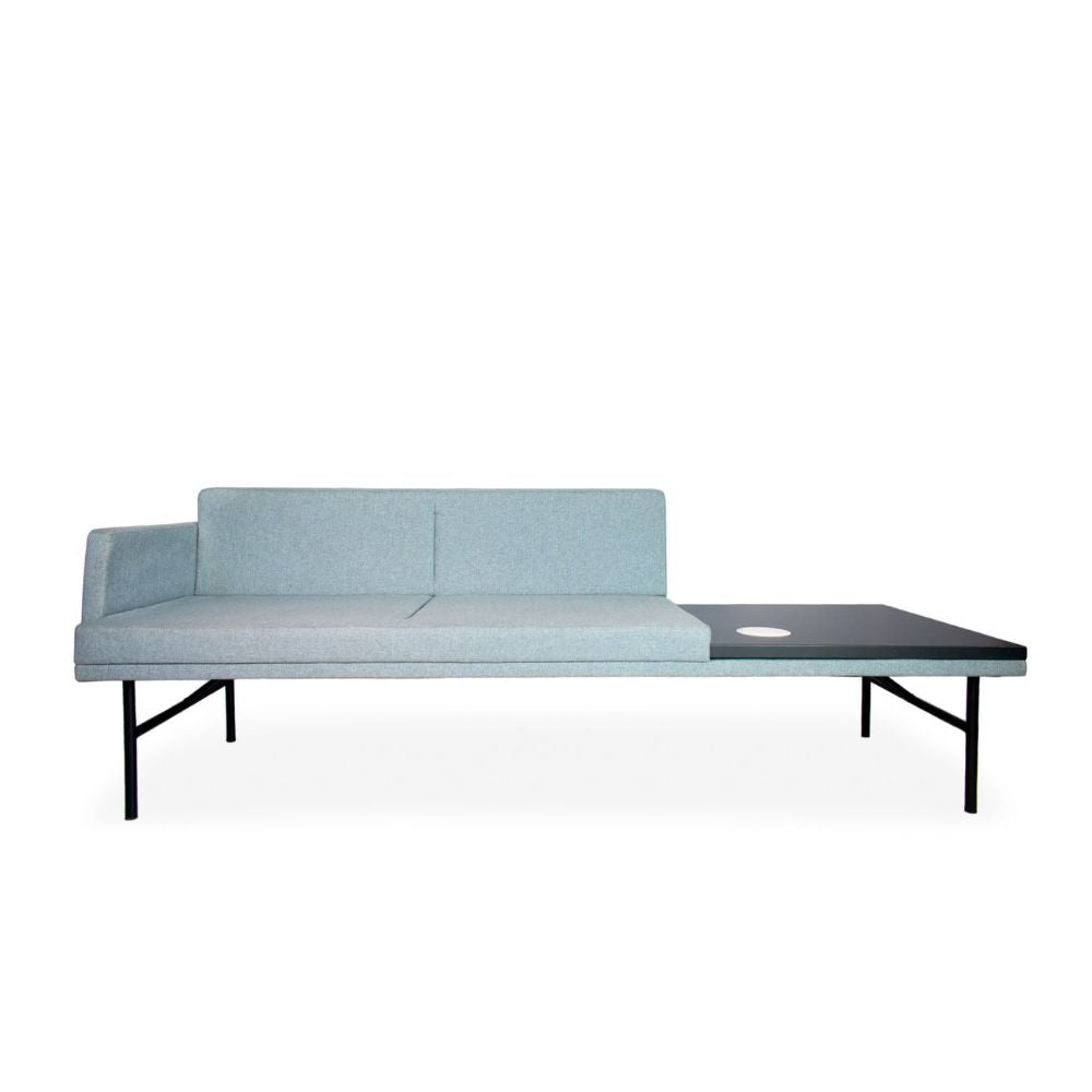 Requiez Modular Esencia 3 Plazas RE-2003/BR-DX Poliuretano Flexible Base Tubular Redondo - - Requiez - NOGAL BEAT
