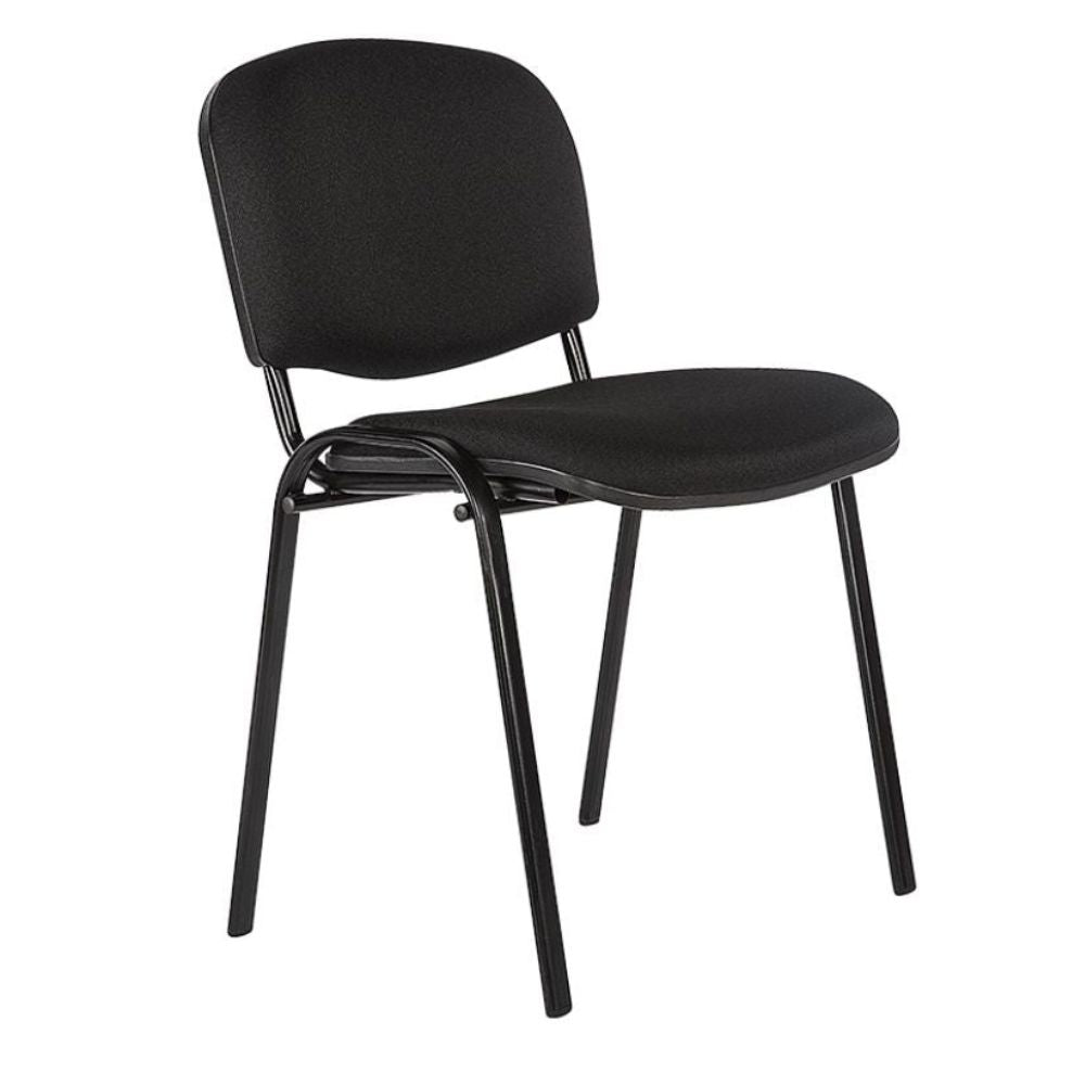 Silla De Oficina Visita - ALBAR LK-02 - Negro - Asiento y Respaldo Tapizado