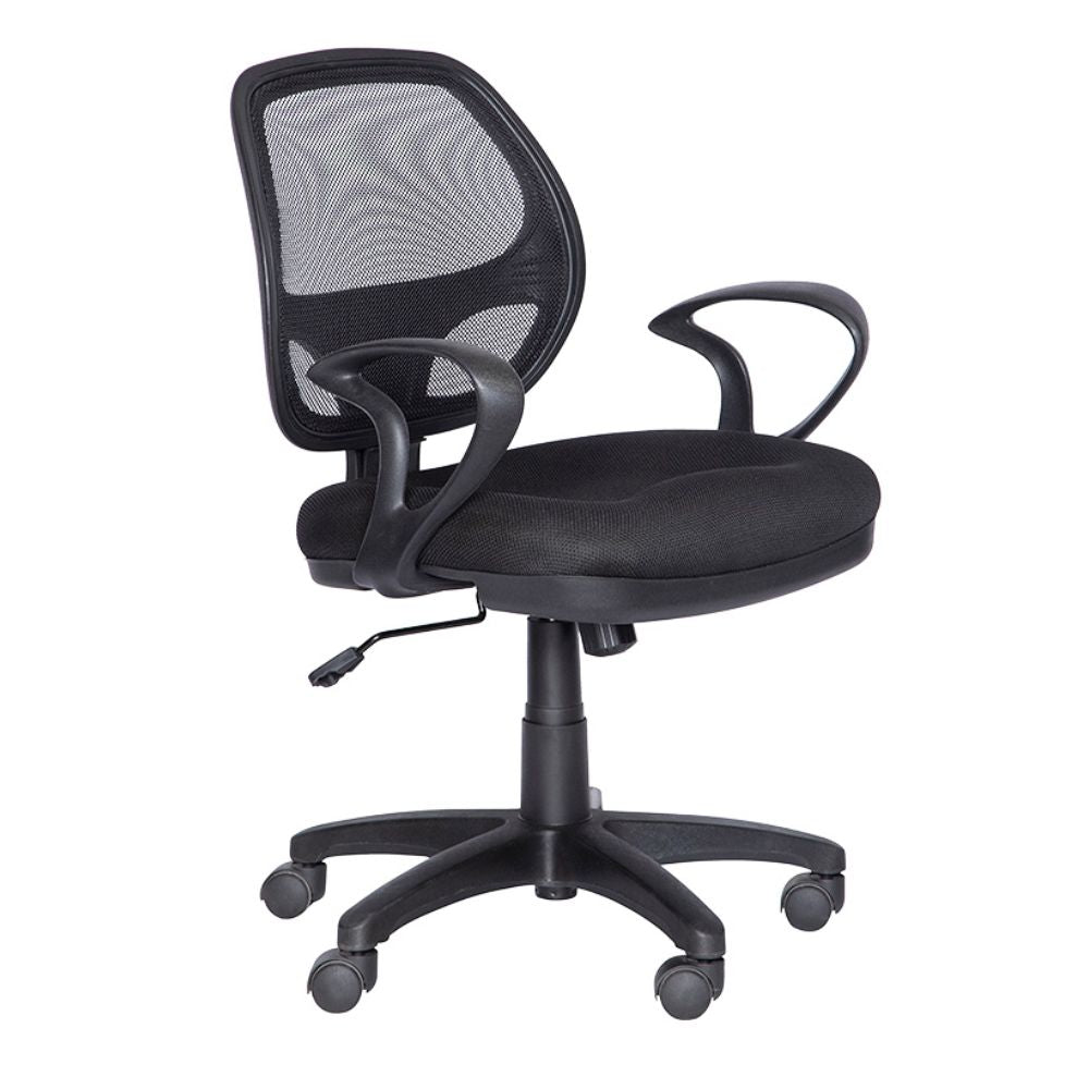 SILLA NOGAL BEAT M-50 | Silla Secretarial para Oficina | Base Estrella Nylon con Rodajas | Tapiz Hule Espuma | Interior Institucion Compañia Organizacion Empresa Empresarial Laboral Oficina Despacho Bufete Operativa