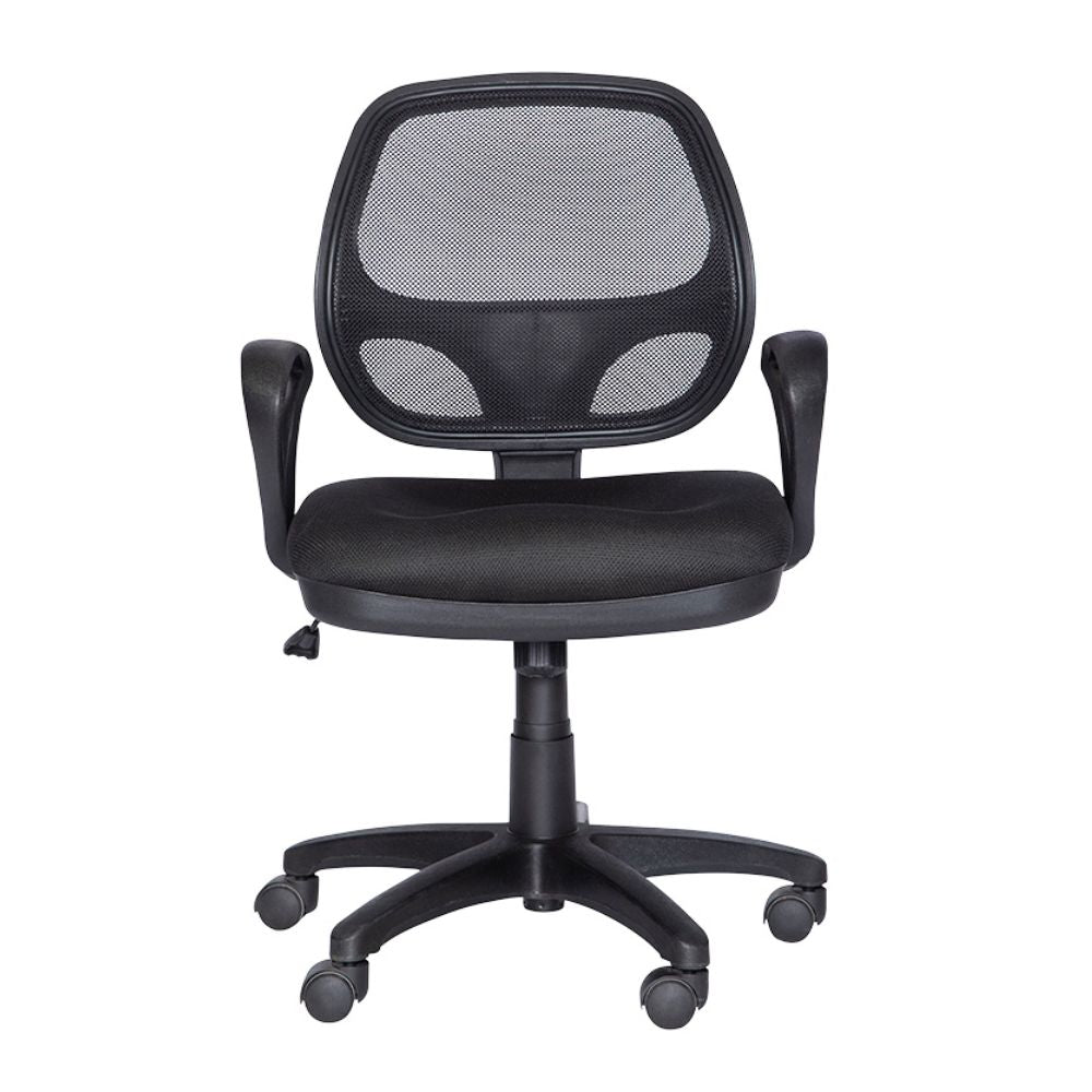SILLA NOGAL BEAT M-50 | Silla Secretarial para Oficina | Base Estrella Nylon con Rodajas | Tapiz Hule Espuma | Interior Institucion Compañia Organizacion Empresa Empresarial Laboral Oficina Despacho Bufete Operativa