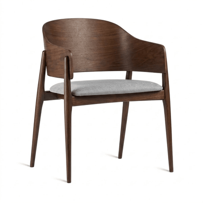 Silla Comercial para Cafetería - LABENZE MARIOLA - Madera de Haya - Asiento Tapizado