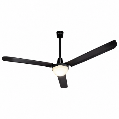 Ventilador Industrial de Techo para Bodegas - MASTERFAN ICARUS CON LUZ - Varios Colores - 3 Aspas Áreas Medianas