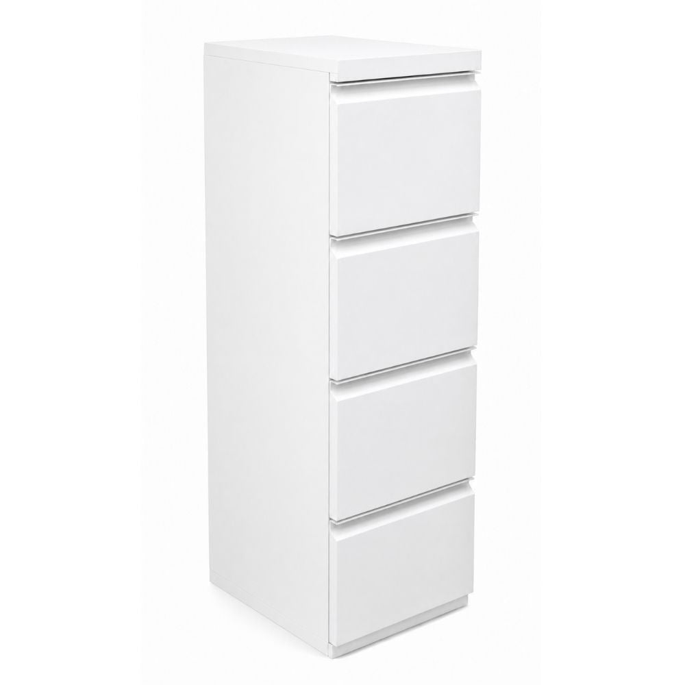 Archivero para Oficina Metálico Vertical - VERSA COMPLEMENTOS - Varios Colores - Fondo 50 cm - 4 Gavetas de Archivo - CS-1356 - VERSA - NOGAL BEAT - Archivero