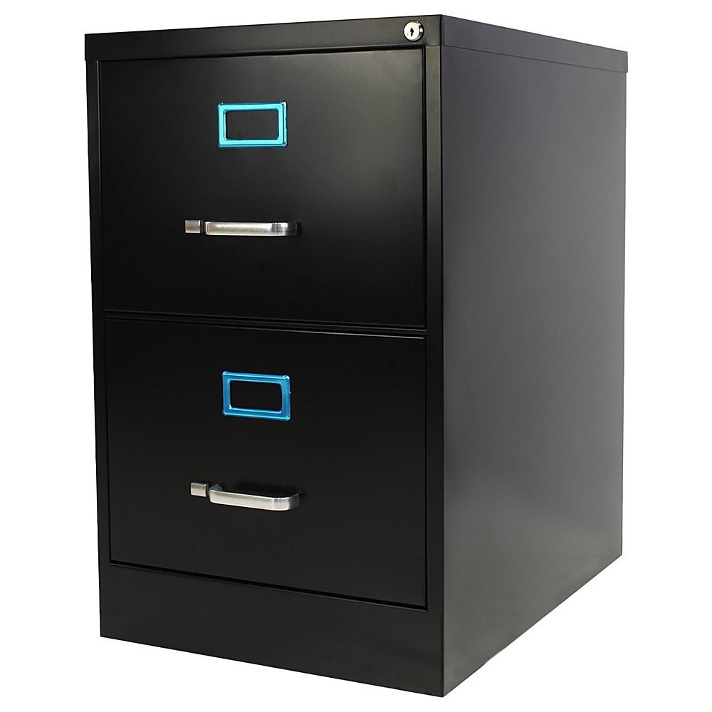 Archivero para Oficina Organizador - KINGSTRONG 14113 ARCH0300024 - 2 Gavetas - Negro - Metálico - ARCH0300024 - Mundo In - NOGAL BEAT - Archivero