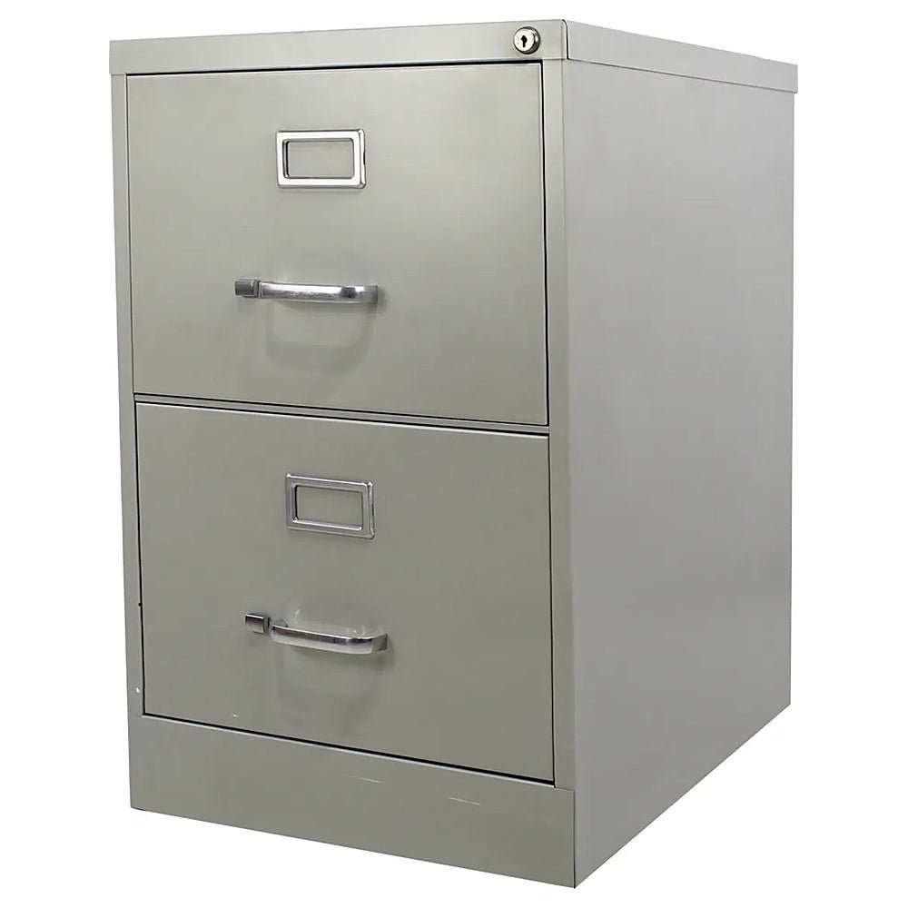 Archivero para Oficina Organizador - KINGSTRONG 14114 ARCH0300025 - 2 Gavetas - Gris - Metálico - ARCH0300025 - Mundo In - NOGAL BEAT - Archivero