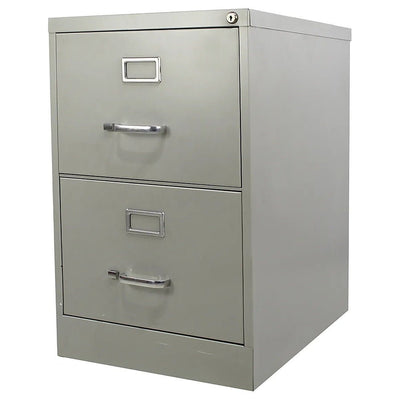 Archivero para Oficina Organizador - KINGSTRONG 14114 ARCH0300025 - 2 Gavetas - Gris - Metálico - ARCH0300025 - Mundo In - NOGAL BEAT - Archivero