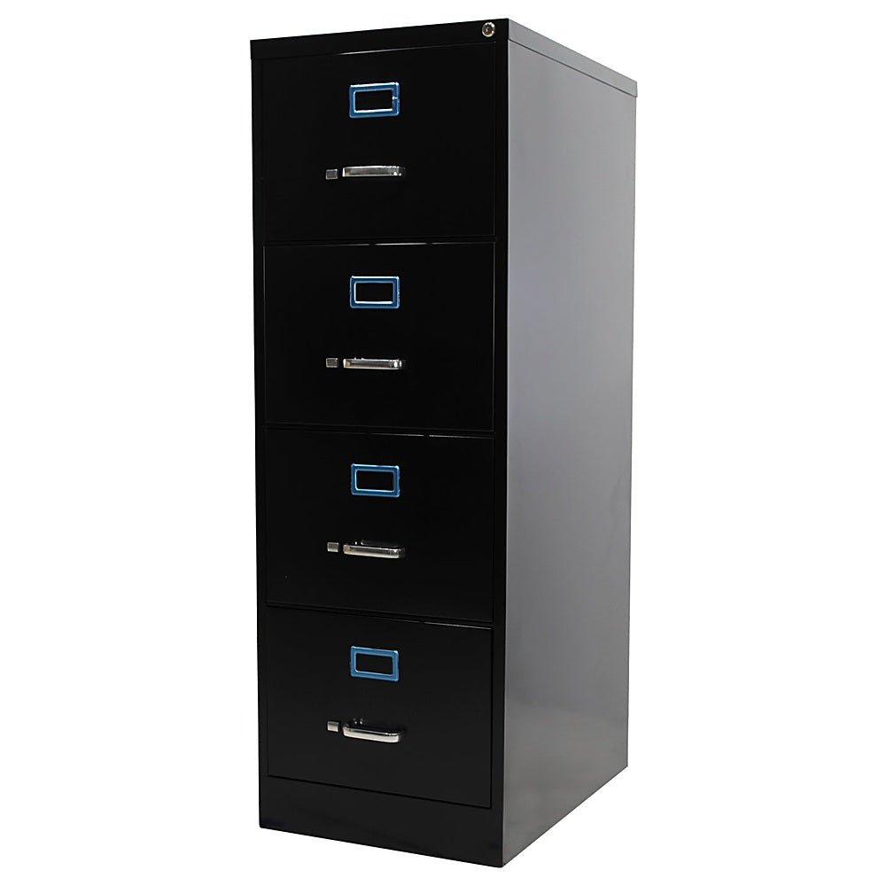 Archivero para Oficina Organizador - KINGSTRONG 14119 ARCH0300027 - 4 Gavetas - Negro - Metálico - ARCH0300027 - Mundo In - NOGAL BEAT - Archivero