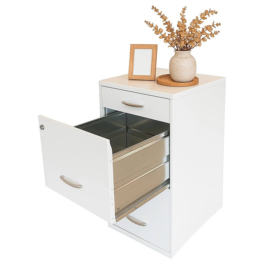 Archivero para Oficina Organizador - KINGSTRONG 2+1 18871 ARCH0300037 - Blanco - Metálico - ARCH0300037 - Mundo In - NOGAL BEAT - Archivero