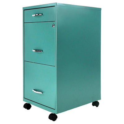 Archivero para Oficina Organizador - KINGSTRONG 2+1 24421 ARCH0303118 - Turquesa - Metálico - ARCH0303118 - Mundo In - NOGAL BEAT - Archivero