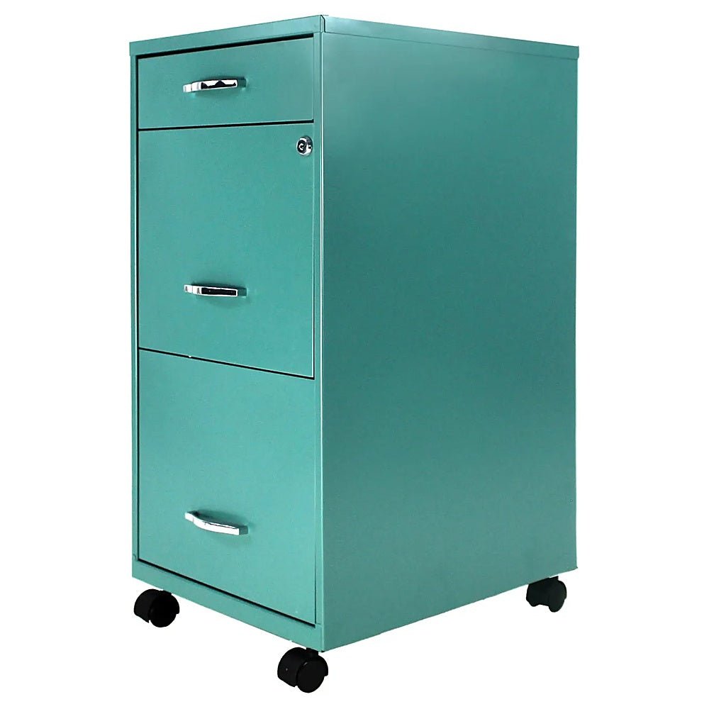 Archivero para Oficina Organizador - KINGSTRONG 2+1 24421 ARCH0303118 - Turquesa - Metálico - ARCH0303118 - Mundo In - NOGAL BEAT - Archivero