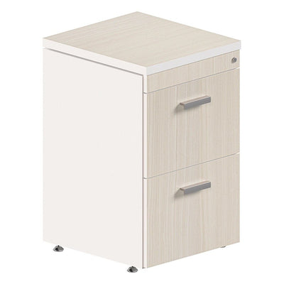 Archivero Vertical para Oficina Privada - GEBESA KENZA - Frente 43 cm - 2 Gavetas - GBK320 - GEBESA - NOGAL BEAT - Archivero