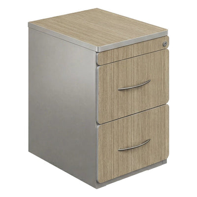 Archivero Vertical para Oficina Privada - GEBESA SPAZIO - Frente 50 cm - 2 Gavetas - GBS320 - GEBESA - NOGAL BEAT - Archivero