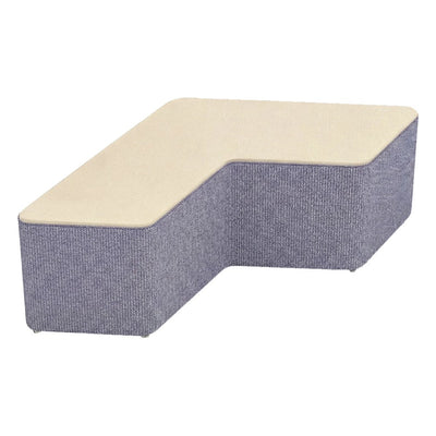 Banca Boomerang 2.0 para Sala de Espera - GEBESA FOMCORE NETWORK 2.0 - Alto 45 cm - Tapizado - GFCE045681818 - GEBESA - NOGAL BEAT - Banca de Visita