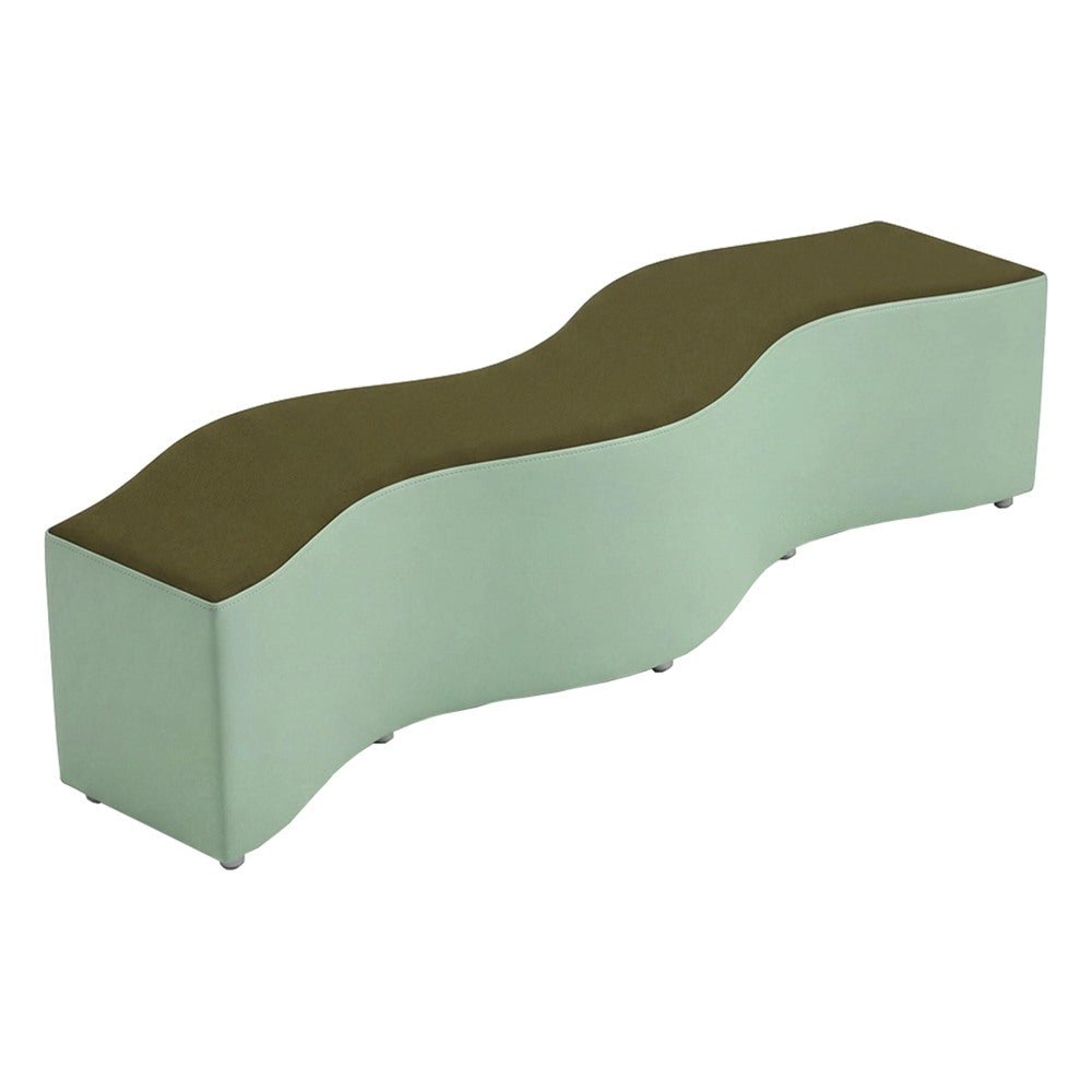 Banca Bump para Sala de Espera - GEBESA FOMCORE LOUNGE - Alto 35 cm - Tapizado - GFCB008941814 - GEBESA - NOGAL BEAT - Banca de Visita