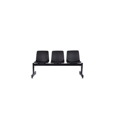BANCA NOGAL BEAT PL - 30 3P | Banca Visitante para Sala de Espera Instituciones | 3 Plazas | Polipropileno | Interior - PL - 30 3P - ALBAR - NOGAL BEAT -