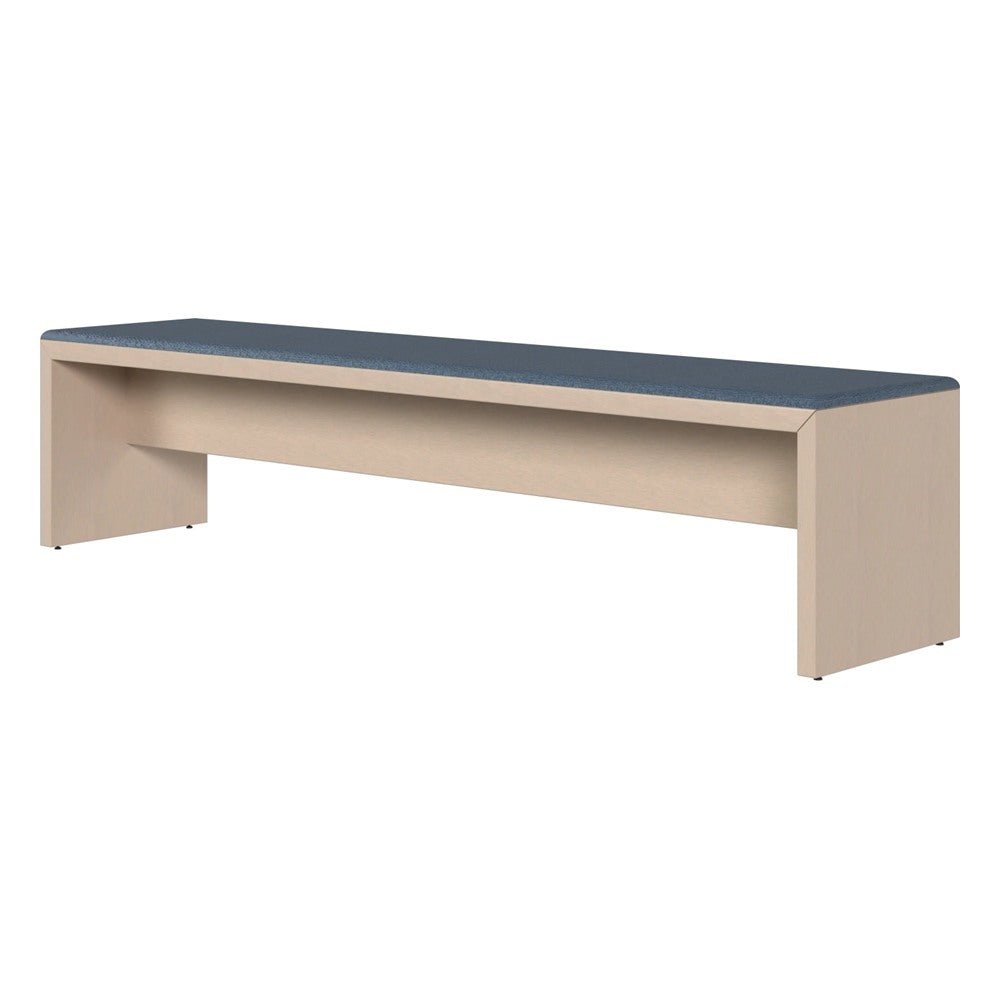 Banca para Recepción - GEBESA GRC DYLAN - Frente 198 cm - Estructura Metálica - GGRD7001778 - GEBESA - NOGAL BEAT - Banca de Visita