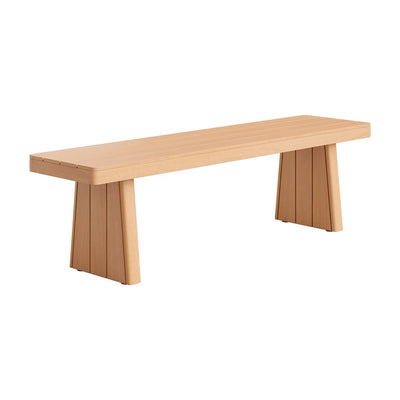 Banca para Restaurante y Jardín 2 Plazas - ZUO NIMONE - Natural - Asiento y Estructura en Acacia Maciza - 704242 - Zuo - NOGAL BEAT - Banco de Terraza