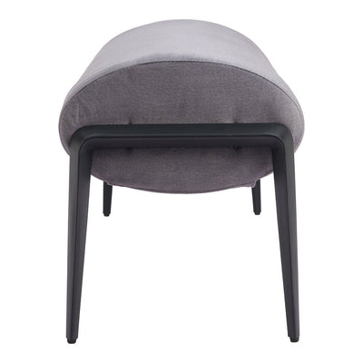 Banca para Vestidor 2 Plazas - ZUO GLATT - Varios Colores - Asiento y Respaldo Tapizados en Tela Tipo Terciopelo - 110350 - Zuo - NOGAL BEAT - Banca