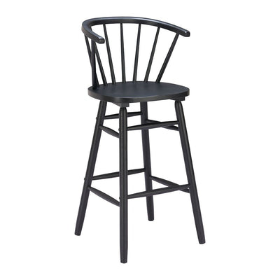 Banco Alto para Cafetería - ZUO STENGER - Varios Colores - Asiento y Estructura en Madera de Hule Pintada - 110524 - Zuo - NOGAL BEAT - Banco Comercial