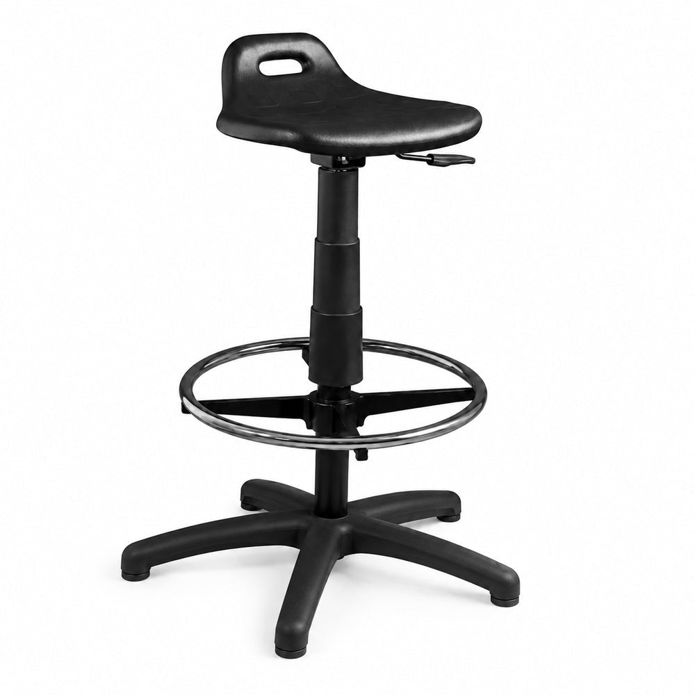 Banco Industrial para Taller - GEBESA - Negro - Base Fija - GDC306BF - GEBESA - NOGAL BEAT - Silla Industrial