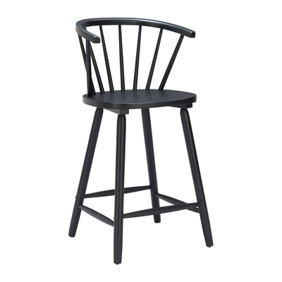 Banco Mostrador para Bistró - ZUO STENGER - Varios Colores - Asiento y Estructura en Madera de Hule Pintada - 110522 - Zuo - NOGAL BEAT - Banco Comercial