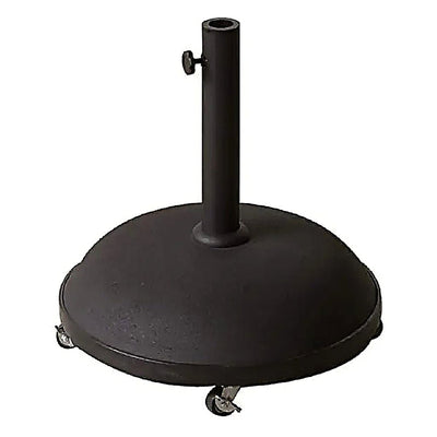 Base Comercial Áreas de Exterior y Terrazas de Parasol - RESOL SIRO 35 - Negro - Cemento con Estructura Acero y Aro de Caucho Protector - 66246 - Resol - NOGAL BEAT - Accesorio