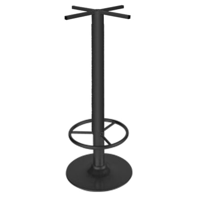 BASE NOGAL BEAT AR - 109 | Base Mesa Restaurante | Base Plato Fundición | Tubo Acero Redondo | Interior - AR - 109 - ALBAR - NOGAL BEAT -