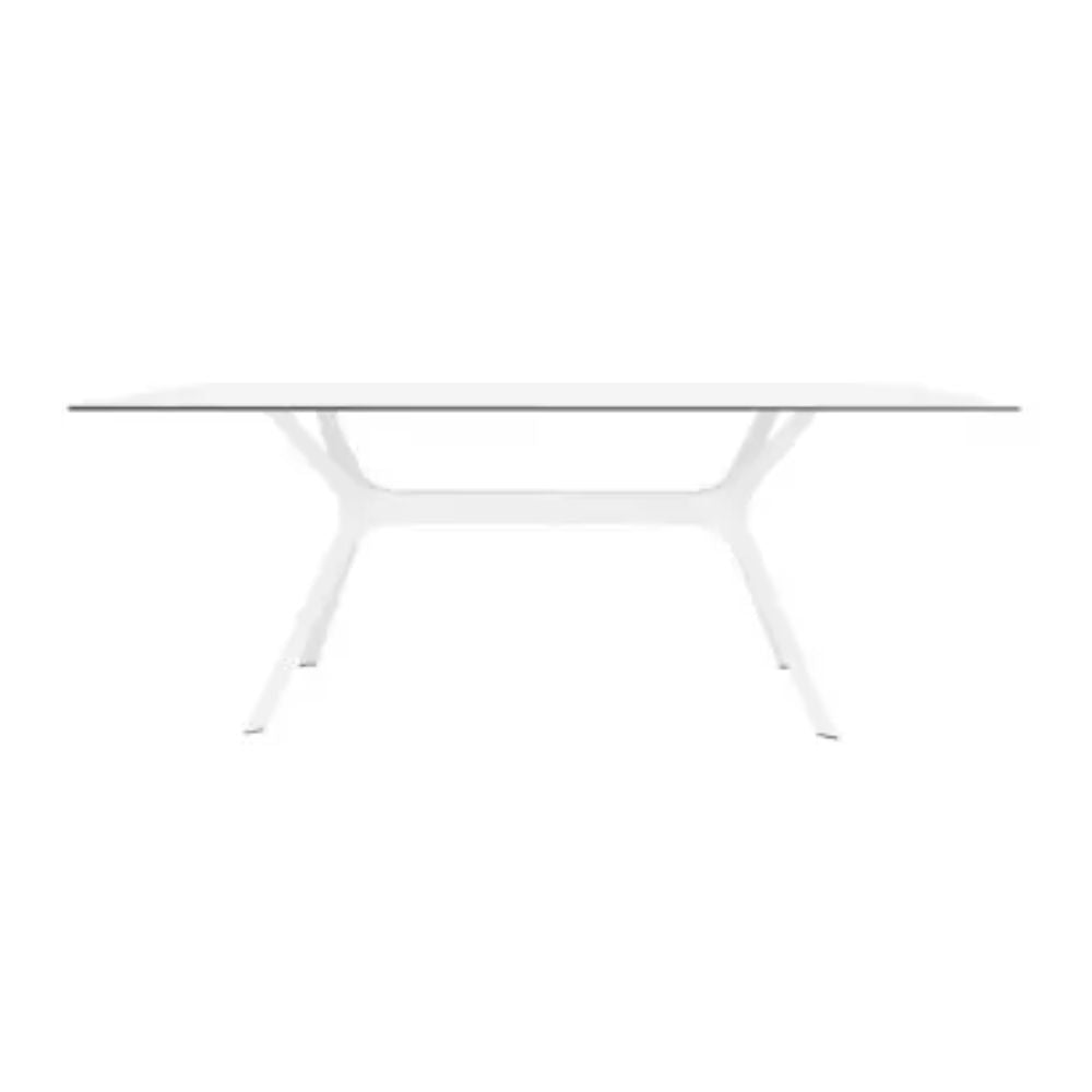 BASE Y CUBIERTA RESOL VELA L 180 X 90 HPL | Pie de Mesa con Cubierta HPL para Restaurante | 72.5 cm | Fibra de Vidrio con PP | Protección UV | Interior + Exterior - 03112 - Resol - NOGAL BEAT - Mesas