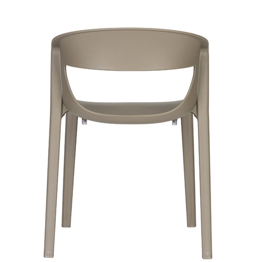 BRATTI KICCA ONE | Silla Resistente Rayos UV Terraza Cafetería | Polipropileno | Varios Colores | Interior + Exterior - KICCA ONE Crema - Bratti - NOGAL BEAT -