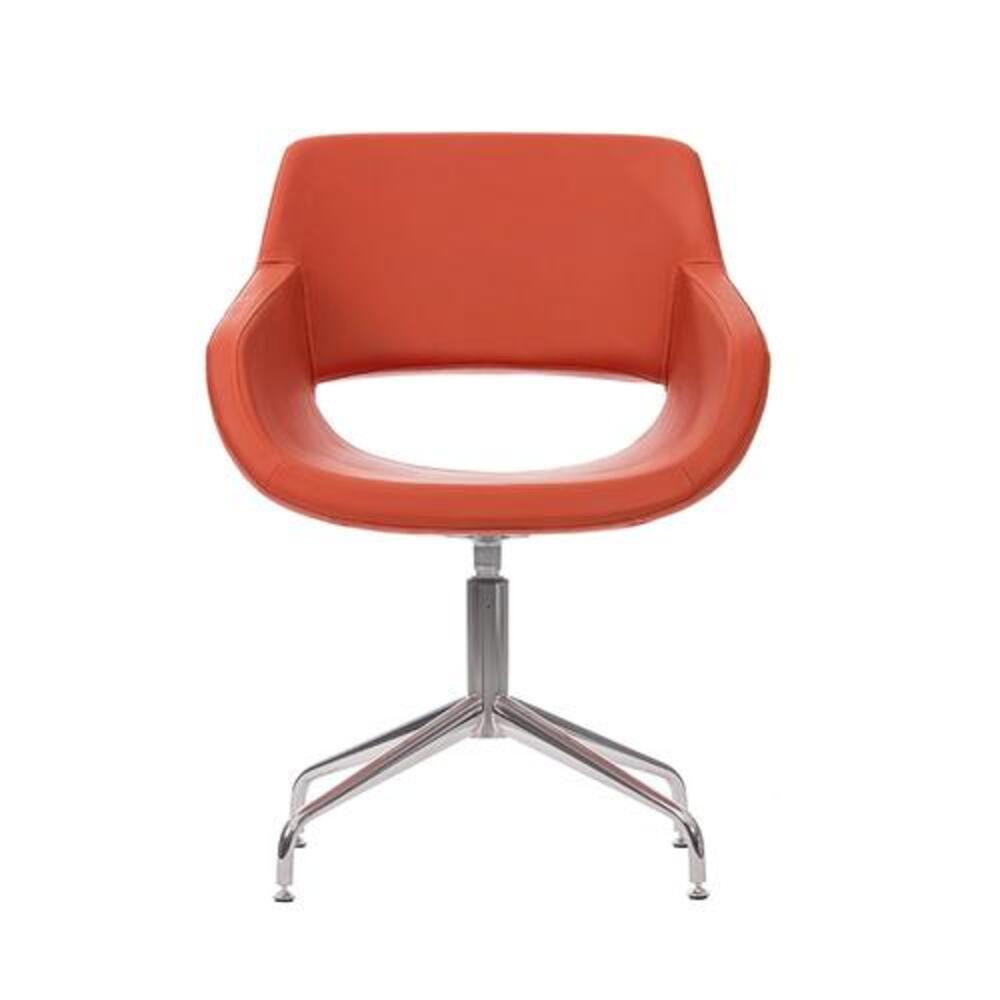 Bratti Silla Flok Fl03 Oficina Poliuretano Flexible Inyectado Base 4 Puntas Interior - FL03-G1 - Bratti - NOGAL BEAT - Sillas