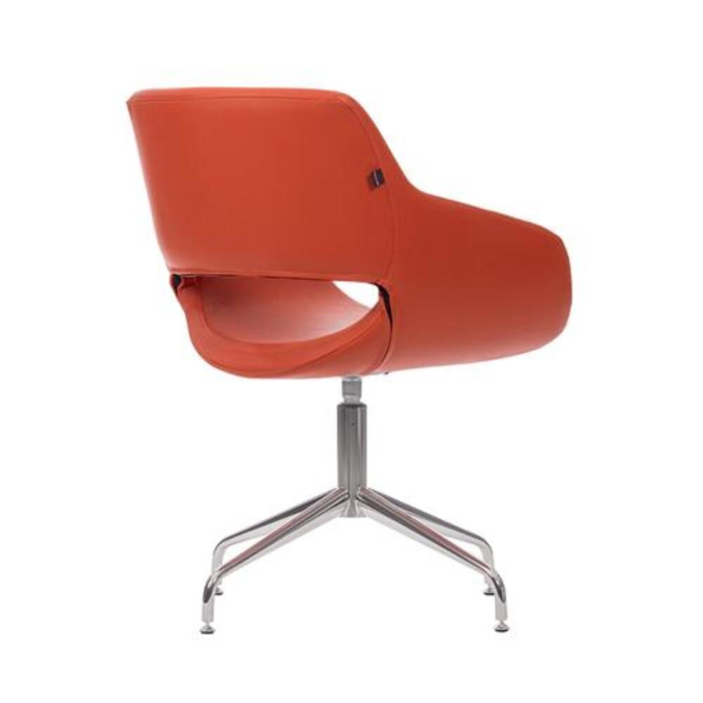 Bratti Silla Flok Fl03 Oficina Poliuretano Flexible Inyectado Base 4 Puntas Interior - FL03-G1 - Bratti - NOGAL BEAT - Sillas