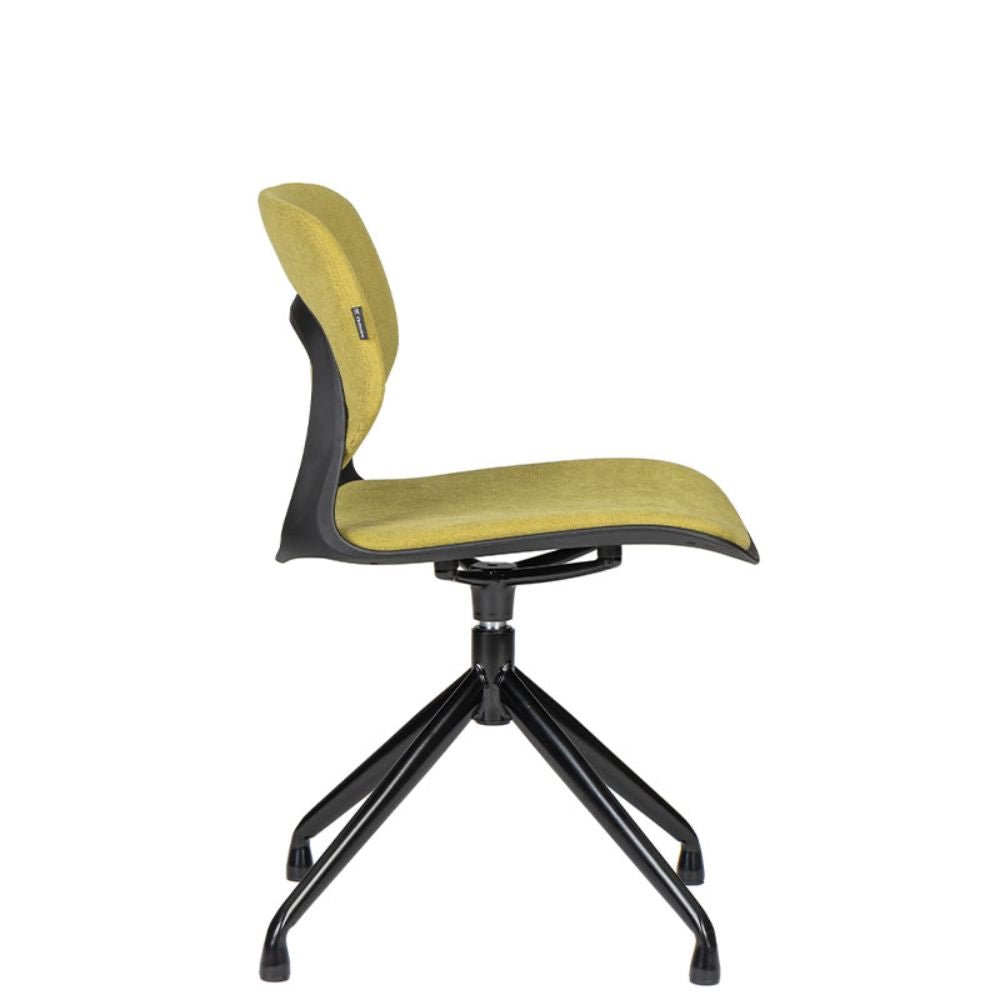 Bratti Silla VELA SPIDER Polipropileno - VELA SPIDER Asiento tapizado Addison - Bratti - NOGAL BEAT -