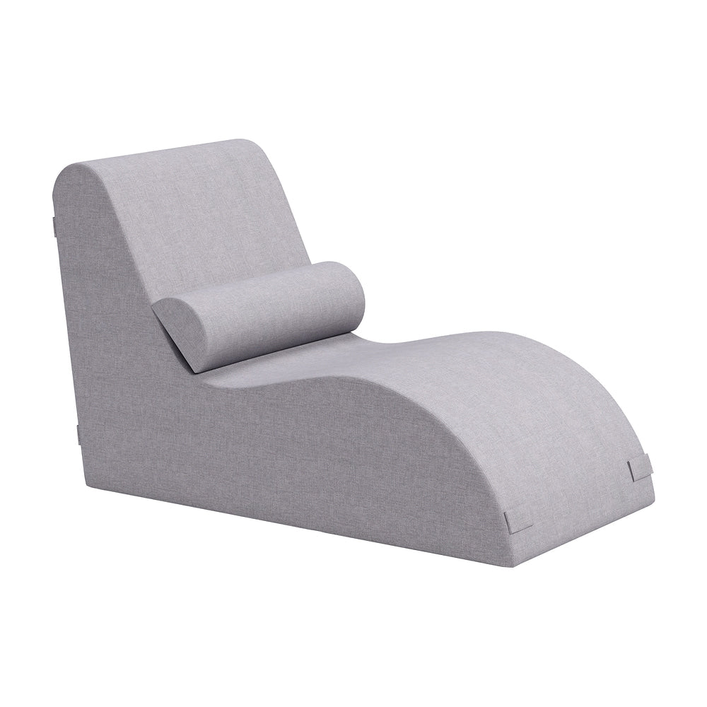 Camastro de Intemperie para Hotel - ZUO LUANDA - Gris - Asiento y Respaldo Tapizados con Tela para Exterior - 704152 - Zuo - NOGAL BEAT - Camastro