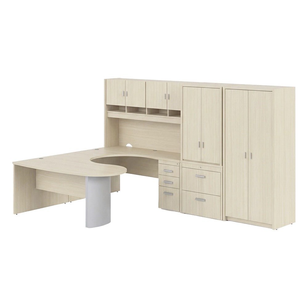Conjunto Presidente para Oficina Ejecutiva - GEBESA PRIME - Frente 344 cm - Derecha - GBR110R - GEBESA - NOGAL BEAT - Escritorio de Oficina
