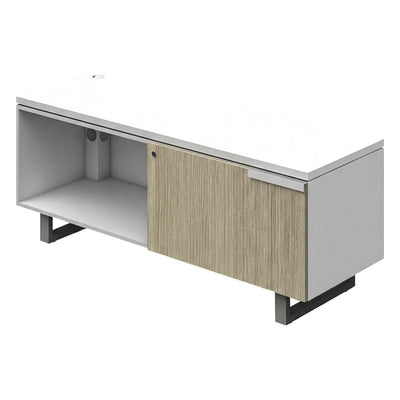 Credenza para Oficina - GEBESA G-CONNECT - Frente 120 cm - Izquierda - GBG532120LCN - GEBESA - NOGAL BEAT - Credenza