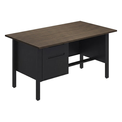 Escritorio 2 Gavetas para Oficina Ejecutiva - GEBESA NOVA - Frente 180 cm - Mano Derecha - GAN210180R - GEBESA - NOGAL BEAT - Escritorio de Oficina