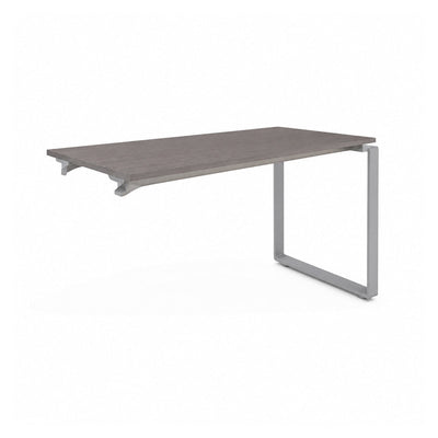 Escritorio de Oficina Configurable en Bateria - VERSA AXIO - Blanco/Gris - 160 × 60 × 75 cm - Posicion Intermedia - AO-206M - VERSA - NOGAL BEAT - Escritorio de Oficina