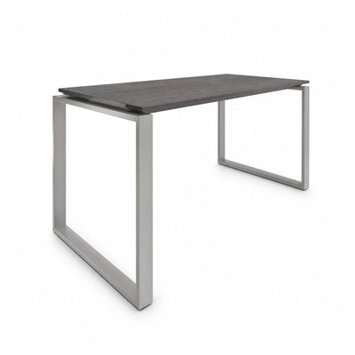 Escritorio de Oficina Configurable en Bateria - VERSA AXIO - Blanco/Gris - 160 × 60 cm - Posicion Inicial - AO-206N - VERSA - NOGAL BEAT - Escritorio de Oficina